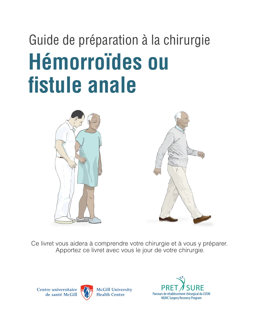 Guide de préparation à la chirurgie Hémorroïdes ou fistule anale