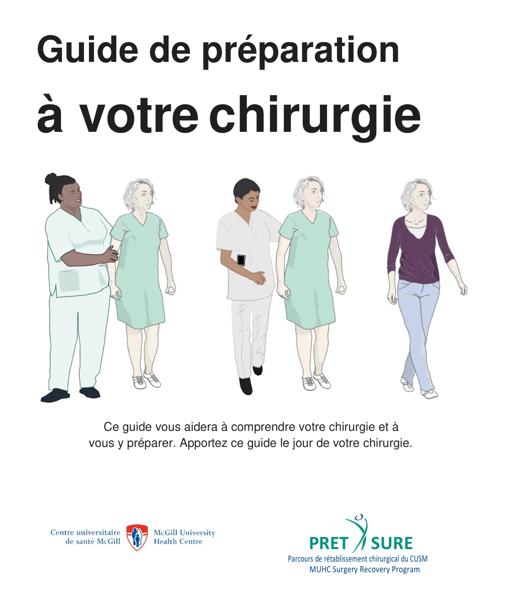 Guide de préparation à votre chirurgie