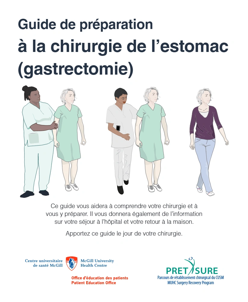 Guide de préparation à la chirurgie de l’estomac (gastrectomie)