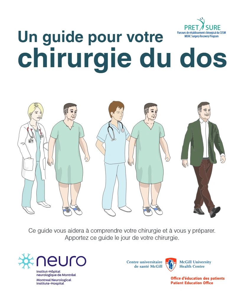 Un guide pour votre chirurgie du dos