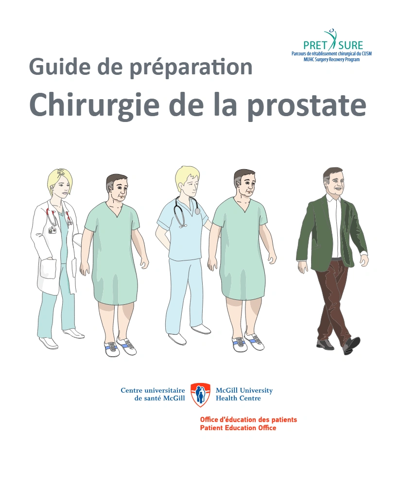 Guide de préparation Chirurgie de la prostate